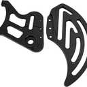 2Pcs Black Rear Brake Disc Guard Cover, Aluminum Dirt Pit Bike Motorcycle Sprocket Guards Derailleur Cover Caliper Chain Protector for Sur Ron Light Bee for Surron/Segway X160/X260