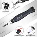 JAKEMY Precision Screwdriver Set - Playability DIY Screwdriver Repair Kit for Men, Magnetic Torx Screwdriver for Laptop, Computer, Macbook, iPhone, Watch, Eyeglasses (Red)