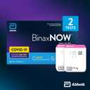 BinaxNOW COVID-19 Antigen Self Test, 1 Pack, 2 Tests Total, COVID Test With 15-Minute Results Without Sending to a Lab, Easy to Use at Home