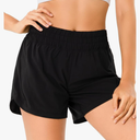 YUNOGA Women's Mid Rise Running Shorts with Mesh Liner 5" Quick Dry Athletic Gym Track Workout Shorts Zip Pocket, XL