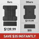 6.4FT Truck Bed Mat& Tailgate Mat for Dodge Ram: for Ram1500 2009-2018 &Ram 2500/3500 2009-2026 &Ram1500 Classic 2019-2024 Bed Mat (6.4FT/ 76.3 inches), All Weather Bed Liner Protection Accessories