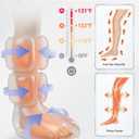 Air Compression Leg Massager with Heat : Foot and Calf Massager for Circulation and Pain Relief - 9 Intensity, 4 Modes, 3 Heating, Vibration, for Sitting/Standing Jobs & Home Use