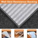 BEQHAUSE Stair Treads Non Slip Stair Runners Step Carpet Mat for Wooden Steps Indoor Machine Washable 28inX9in Edging Polyester Soft Stair Rugs for Kids Elders Pets with TPE Backing(Black,4pcs)