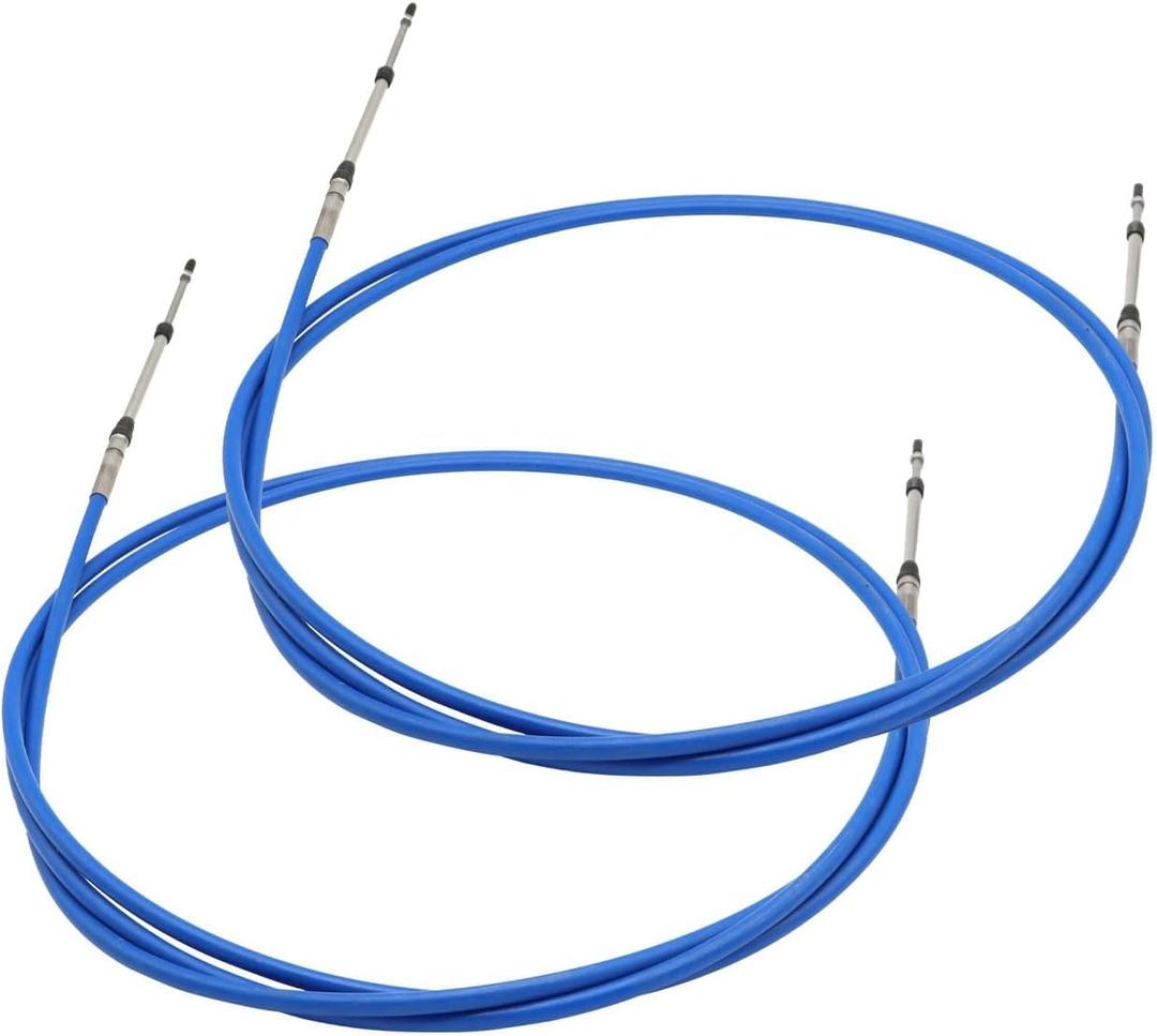 2PCS 12FT 3300/33C Marine Throttle Shift Remote Control Cable