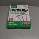 Balance Jumping Ball, 2026 Balance Pogo Ball, Pogo Jumper with Handle and Ball Pump, High Jump Toy Bounce Jump Trick Board Pogo Bouncing Ball Safe and Fun Pogo Stick for Adults (Pink)