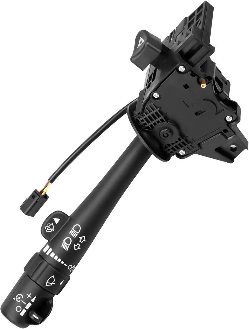 Turn Signal Switch for 2002-2009 Chevy Silverado Tahoe Trailblazer Suburban Avalanche GMC Sierra Envoy Yukon, Wiper Dimmer Washers Multi-function Combination Switch, 12450067, D6299A, SW3792