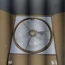 【Upgraded】Dimmable Boho Floor Lamp for Living Room, Modern Swing Arm Floor Lamp with Rattan & Fabric Shades, Black Rattan Standing Lamp with 11W Bulb, Farmhouse Adjustable Tall Lamp for Bedroom Office