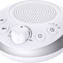 Loud Pink Noise Machine Sleep Machine Nostop 30 Soothing Sounds for Baby Kids Adults Sleep Pinknoise Machine 36-Level Vol Auto-Off Timer Memory Function for Home Travel Office (White-AC Powered)