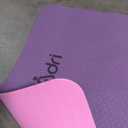 Indoor Outdoor Men & Women Fitness Gym Workout 6mm One Thick Plain Yoga Mat (Purple) 27x72