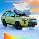 for Toyota 4Runner 2010-2024 2025 2026 Sun Shade Sunshade Windshield Cover - 4 Layers Front Window Shade for 4-Runner Custom Fit Sun Visor - 240T Retractable Shade Blocks UV Rays Car Accessories