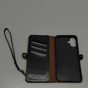 XcaseBar Compatible with iPhone 16 Plus 6.7" Wallet case with Zipper Credit Card HolderRFID Blocking,Flip Folio Book PU Leather Phone case Shockproof Cover Women Men for Apple 16 Plus case Black