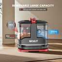 Portable Carpet & Upholstery Cleaner Machine - 15Kpa Deep Cleaning for Area Rugs, Pets, Couch & Car, Cleaning Machine with Dual Size BrushHead & Self-Cleaning System, Spot Cleaner for Stairs/Furniture