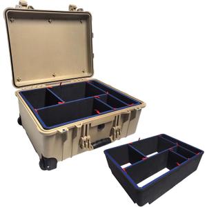 LAFENLIN DIY Divider System for Pelican 1560 Case [No Mess, Secure Gear] - Custom U-Clip Organizer for Photographers, Tactical & Field Tool Kits, Red Pull Tabs, Case Not Included