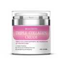 Triple Collagen Anti-Aging Face Cream - Hydrating & Firming Moisturizer with Hyaluronic Acid & Premium Elastin | Anti-Aging Wrinkle Care & Elasticity Booster - 1.86 oz