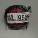 Button,100mm Massive Button with LED Convexity Console Replacement(100# Red + Three Foot Switch + LED Light)