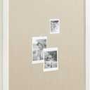 Hogan Framed Scalloped Decorative Wall Pinboard; White; 24 x 36; Rustic Modern Farmhouse Bulletin Board for Wall Organization and Decorative Displays