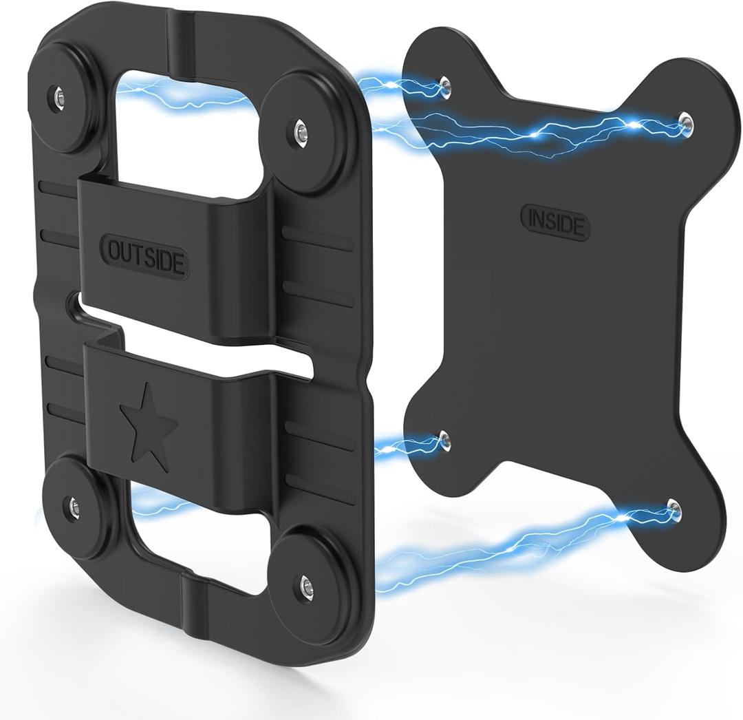 Body Cam Magnet Mount,8pcs Magnets Style,Strong Magnet Camera Holder Fit for All Models Police Body Cam, Stick to Clothes Prevent Law Enforcement Camera from Moving (1)