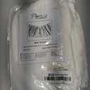 TSUTOMI Ivory Bed Skirt King Size Ruffled Bed Skirt with Split Corners, King Bed Skirt 18 Inch Drop, King Size Bed Skirt Ivory for Ruffled Bed Skirt with Split Corners, Bed Skirt  California King Size