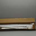 2 Pack White Tension Curtain Rods 41-146 In Extra Long Outdoor Patio Curtain Rods No Drilling Adjustable Heavy Duty Tension Rods for Windows Bathroom Living Room Curtains, Rod Diameter 1.26In