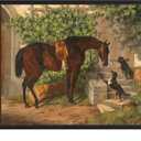 Horse Art Print for Home Decor, Vitange Horse Riding Walking Artwork Wall Art Painting Photo Picture Antique Farmhouse Decor 88 (Horse 26, 20"L x 16"W, Unframed)