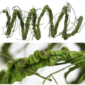 118 inch Big Artificial Green Tree Branches Ivy Grapevine Garland Fake Tree Trunk Wall Door Hanging Plants Twigs Moss for Garden Home Wedding Outdoor Jungle Leaves Room Decoration (Large)