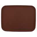 G.E.T. NS-1520-BR BPA-Free Non-Slip Plastic Rectangular Serving Tray, 15" x 20", Brown