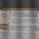 Hewory Gold Hurricane Candle Holders: Brass Candlestick Holders Set of 6 Tall Taper Candle Holders for Candlesticks Candle Sticks Holder Decor for Table Centerpiece Wedding Party Christmas Decorations