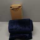 Bedsure GentleSoft Navy Fleece Blankets Queen Size - Bed Blanket Blue Soft Lightweight Plush Fuzzy Cozy Luxury Microfiber, 90x90 inches