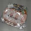 Easter Wreath for Front Door, Easter Bunny Rabbit Wreath with Bow Door Decoration for Home Wood Door Sign Hanger Decor Spring Welcome Farmhouse Rustic Holiday Home Hanging Decoration (Multicolor)