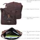 Oak Leathers Leather Crossbody Bag For Women With Adjustable Sling Strap - Medium Size Crossover Shoulder Handbag Purse