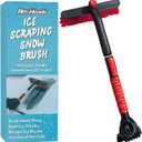 RevHeads Ice Scraper for Car Windshield with Snow Brush - Telescopic Handle to 28" - Brush End to Clear Snow, Chisel Side for Frost, Claw Side for ICY Chunks