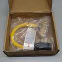 50 Amp to 110V 20 Amp RV Adapter Cord, 4 Prong NEMA 14-50P Male Plug to 4X 5-20R Household Outlet Female Connectors Adapter Cord with Dust Protection Caps, 1.5 FT, Yellow