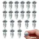 20pcs Hollow Wall Anchors for Thin Walls Heavy Duty, M6 x 1"