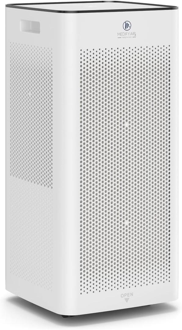 Medify MA-112 Air Purifier V3.0 with HEPA Filter | 5,948 ft Coverage in 1hr for Smoke, Wildfires, Odors, Pollen, Pets | Quiet Removal to 0.3 Microns | White, 1-Pack, XL