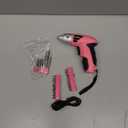 Hi-Spec Small Electric Screwdriver, Mini Drill Set, Rechargeable 3.6V Cordless Screwdriver with 26 Driver Bits, Power Tool for Small Projects & Home Use, Pink