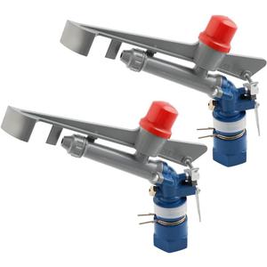 1.0" Agriculture Farm Irrigation Sprinkler Lawn Sprinkler Irrigation Spray Gun Large-Area Watering Spray 360 Rotary Farm Lawn Garden Irrigation, Pack of 2