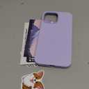 Cordking Designed for iPhone 13 Pro Max Case, Silicone Ultra Slim Shockproof Protective Phone Case with [Soft Anti-Scratch Microfiber Lining], 6.7 inch, Clove Purple