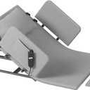 Electric Lifting Backrest for Bed, 2-80 Adjustable Power Lifting Backrest with Remote Control, Assist Elderly to Get Out of Bed Easily, with Armrest & Footrest, Support 330lbs, Grey (46.3 X 33.46)