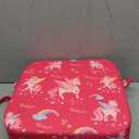 Toddler Booster Seat for Dining Table, Kids Booster Seat for Kitchen Chair with Non-Slip Bottom, Portable Detachable Washable Increasing Cushion with 2 Adjustable Straps (Unicorn)