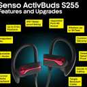 SENSO Bluetooth Headphones, Best Wireless Sports Earphones w/Mic IPX7 Waterproof HD Stereo Sweatproof Earbuds for Gym Running Workout 8 Hour Battery Noise Cancelling Headsets