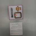 3-Pack JOHIPI Compatible With Apple Watch Band 38mm 40mm 42mm 44mm + Case, Women Jewelry Bling Diamond Metal Strap with Diamond Case and Glass Screen Protector Case For iWatch Series SE 6 5 4 3 2 1