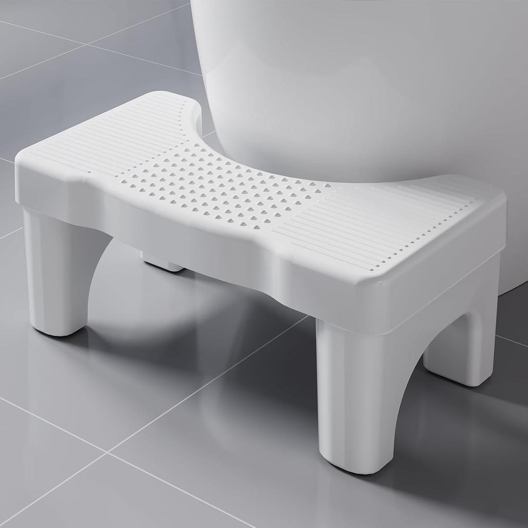 Kzeirm Toilet Stool, Poop Step Stool for Bathroom, Toilet Foot Pooping Stool for Adults, Portable Travel Squat Bench for Feet, Banco para Bao Toilet Leg Raiser