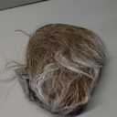 karlery Men and Women Long Curly Brown Gradient White Wig 70s 80s Rocker Mullet Party Funny Wig Costume Wig