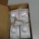 MOCTUS 4 Quilt Hangers for Wall Display, Wooden Rug Clips for Wall Hangings, Decorate With Your Blanket and Tapestry (White, 4 Clips With Hardware)