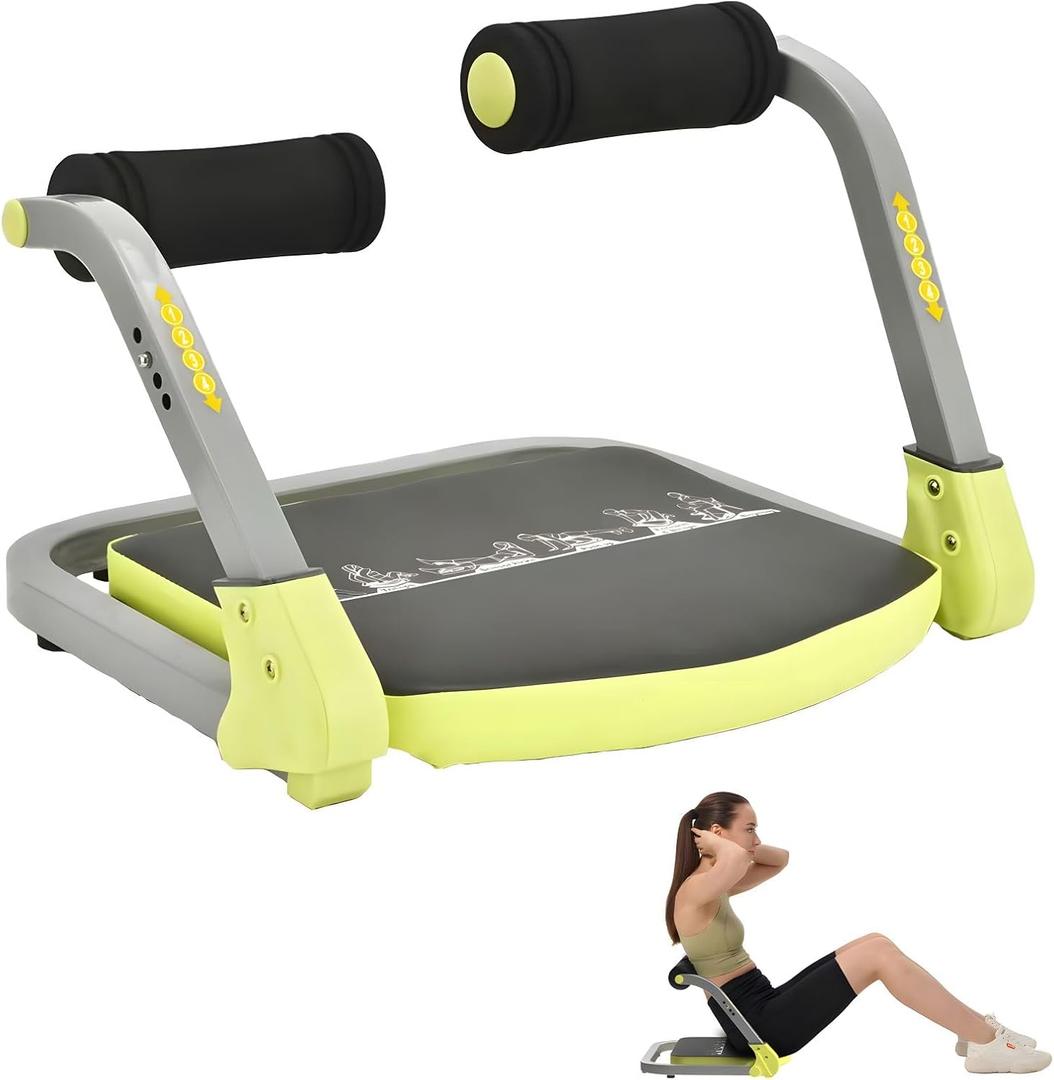 HOTSWEAT Ab Machine, Sit Up Exercise Equipment, Ab Workout Equipment with 3 Adjustable Resistance, Ab Trainer for Stomach Workout with 330 LBS Weight Capacity, Foldable Ab Crunch Machine for Home Gym