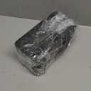 Cord Organizer Box Black 2 Pack, Wooden Cable Management Box with Cable Clip Holders and Reusable Cable Ties, Cord Management Box Cable Organizer Box with Bamboo Lid for Power Strip Extension Cord