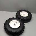 13x5.00-6" Tiller Tire and Wheel, 1" Axle Size, 3-1/8" Centered Hub, 13x5-6 Super Lug Tractor & Trencher Tire Replacement