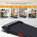 KASSADIN Walking Pad with Handle Bar, 2026 Upgrade Portable Small Treadmill with Handles for Home Small, 3.0HP Under Desk Walking Pad Treadmill with Incline, 0.6-7.6MPH, 350LBS