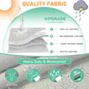 Waterproof 20-22FT Boat Cover, 1200D Heavy Duty Trailerable Cover