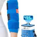 Cold Therapy Machine for Elbow, Ice Machine for Tennis Elbow&Post-Surgery Recovery, Cryotherapy Device with Temp Display & 3 Flow Modes, Adjustable Elbow Wrap for Arthritis, Bursitis, Swelling Relief